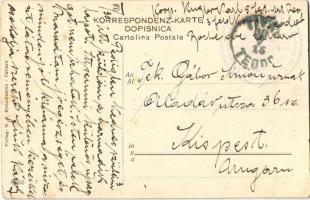 1915 Herceg Novi, Castelnuovo; Einfahrt zur Bahnstation, Bocche di Cattaro / Bay of Kotor, road to t...