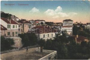 1917 Herceg Novi, Castelnuovo; Hotel Bellavista + K.u.K. Festungs-Artillerie-Regiment Freiherr von Rouvroy Nr. 5. Detachment Gorazda (EB)