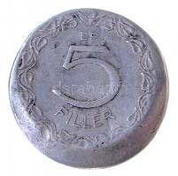 1955. 5f Al technológiai hibás veret (félrecsúszott veret) T:2