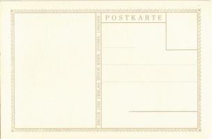 Krampusz. Nyomtatta és kiadja Knerr Izidor, Gyoma / Hungarian art postcard with Krampus s: Kozma