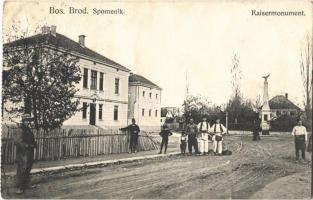 Brod, Bosanski Brod; Spomenik / Kaisermonument / military monument, folklore (tear)