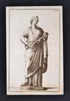 Hygia (Hygieia) istennő, rézmetszet, paszpartuban, 31x19 cm