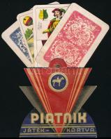 Piatnik kártya reklámja, 23×13 cm