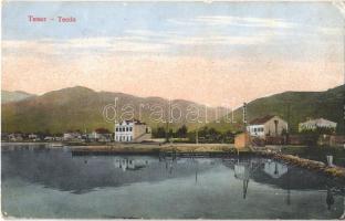 1915 Tivat, Teodo; general view, seashore + K.u.K. Festungsartillerieregiment Freiherr von Rouvroy Nr. 5. Feldkompagnie Nr. 3. (EK)