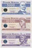 2012. 500K "Balatoni Korona" helyi pénz, "004708" sorszámmal + 2012. 1000K "...