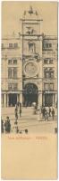 Venezia, Venice; Torre dellOrologio / clock tower. mini card (13,9 x 4,5 cm) (EK)