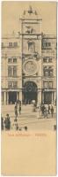 Venezia, Venice; Torre dell'Orologio / clock tower. mini card (13,9 x 4,5 cm) (EK)