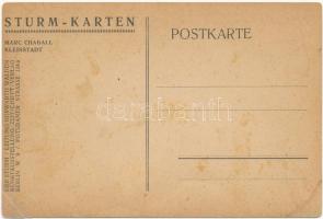 Sturm-Karten. Kleinstadt. Der Sturm Leitung Herwarth Walden Kunstausstellung Zeitschrift Verlag s: M...
