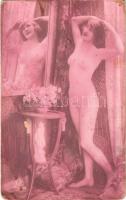Erotic nude lady. Leo Paris 139. (pinholes) (non PC)
