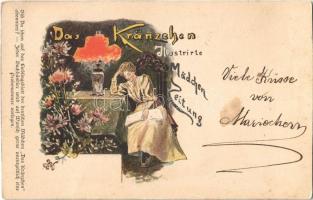 1899 Das Kränzchen. Illustrirte Mädchen Zeitung / illustrated girl newspaper advertisement