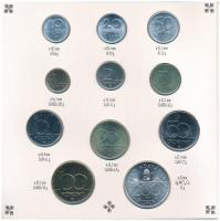 1993. 10f-200Ft (11xklf) forgalmi sor dísztokban, benne 200Ft Ag "MNB", "Magyarország...