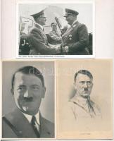 11 db RÉGI képeslap: Hitler, náci propaganda / 11 pre-1950 postcards: Hitler, Nazi propaganda, NSDP