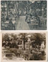 50 db RÉGI történelmi magyar városképes lap: éttermek / 50 pre-1945 historical Hungarian town-view p...