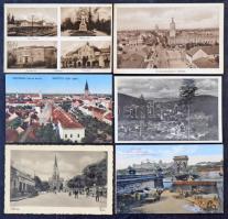 Kb. 150 db RÉGI történelmi magyar városképes lap / Cca. 150 pre-1945 historical Hungarian town-view postcards from the Kingdom of Hungary