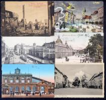 Kb. 150 db RÉGI külföldi városképes lap / Cca. 150 pre-1945 European town-view postcards
