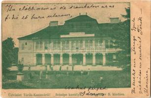 1902 Törökkanizsa, Nova Kanjiza, Novi Knezevac; Schulpe kastély. Szegyákov S. kiadása / castle (EB)