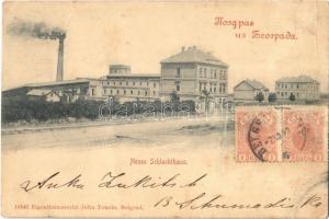 1900 Beograd, Belgrád, Belgrade; Neues Schlachthaus. Jefta Tomits / Új vágóhíd / the new slaughterhouse (r)