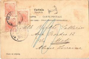 1900 Beograd, Belgrád, Belgrade; Neues Schlachthaus. Jefta Tomits / Új vágóhíd / the new slaughterho...