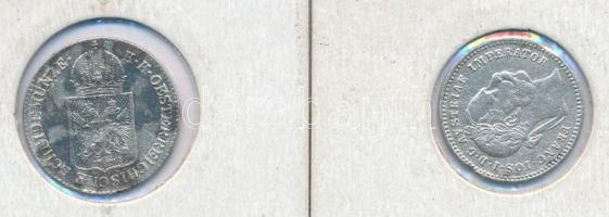 Ausztria 1849A 6kr Ag + 1872. 10kr Ag T:2- patina
Austria 1849A 6 Kreuzer Ag + 1872. 10 Kreuzer Ag ...