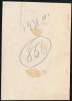 1931 március, Kinszki Imre (1901-1945) budapesti fotóművész hagyatékából jelzés nélküli, de a szerző...