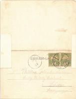 1903 Balatonfüred. Kinyitható panorámalap. Kampmann H. kiadása (r)