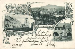 1898 Auscha with hotel