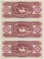 1984. 100Ft (3x) sorszámkövetők T:I- Adamo F35