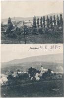 1914 Jezerane (Brinje), látkép, templom / general view, church