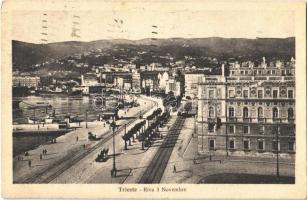1929 Trieste, Trieszt, Riva 3 Novembre / port