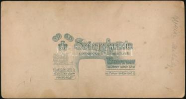 cca 1905 Budapest, Székely Aladár műtermében - Weisz Mihálynéról - készült, keményhátú, vintage fotó...