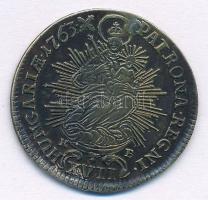 1763K-B 17kr Ag "Mária Terézia" (6,02g) T:2 lyuktömött 
Hungary 1763K-B 17 Kreuzer Ag &qu...