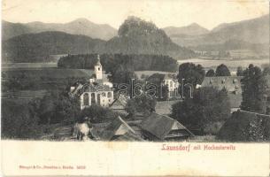 Launsdorf, Hochosterwitz / castle, church, mountains + K.u.K. Gebirgs Brigade Nr.27. (fl)