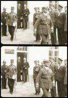 cca 1939 Horthy Miklós kormányzó és kísérete, részlet egy mozgófilmből (korabeli filmhíradó NEGATÍVj...