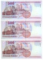 2010. 500Ft "EE" (3x) sorszámkövető T:I
