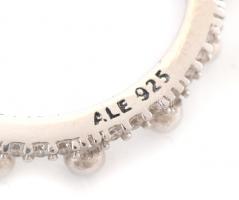 Ezüst(Ag) koronás gyűrű, Pandora jelzéssel, méret: 55, bruttó: 2,7 g