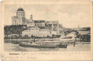 1906 Esztergom, gőzhajó (fa)