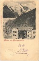 1899 Gruss vom Glocknerhaus / mountains, So. Stpl. (EK)