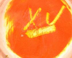 Tófej kancsó és hamutálka, mázas kerámia, jelzett, apró kopásnyomokkal, m: 22 cm, d:12 cm