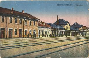 1917 Székelykocsárd, Kocsárd, Lunca Muresului; vasútállomás / railway station (Rb)