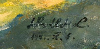 Holló László (1887-1976): Csendélet virágokkal, olaj, vászon, jelzett, keretben, 67x47 cm