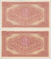 1920. 2K "2aa" (2x) sorszámkövetők T:I-