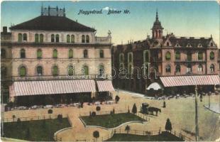 1917 Nagyvárad, Oradea; Bémer tér, Pannonia szálloda / square, hotel (EK)