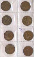 Nagy-Britannia 1902-1967. 1p Br (46x) berakóban T:1--3
Great Britain 1902-1967. 1 Penny Br (46x) in...