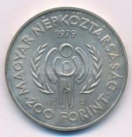 1979. 200Ft Ag "Nemzetközi gyermekév" T:BU kis patina Adamo EM57