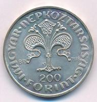 1978. 200Ft Ag "Első magyar aranyforint" T:BU Adamo EM56