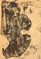 Bálint Endre (1914-1986): Szentendrei motívumok, monotípia, papír, apró szakadással, jelzett, 29,8x4...