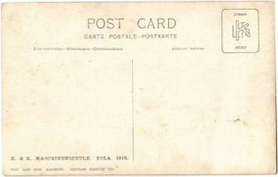 1913 K.u.K. Kriegsmarine Maschinenschule Pola, 10-13. III. Jahrgang "C" / Austro-Hungarian...