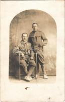 7 db régi osztrák-magyar és német katonai fotó, közte 1 második világháborús német haditengerészeti ...