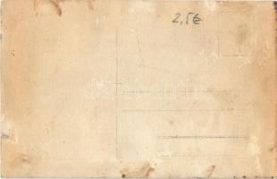 7 db régi osztrák-magyar és német katonai fotó, közte 1 második világháborús német haditengerészeti ...