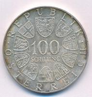 Ausztria 1979. 100Sch Ag "Bécsi Nemzetközi Központ" T:1- patina Austria 1979. 100 Schillin...